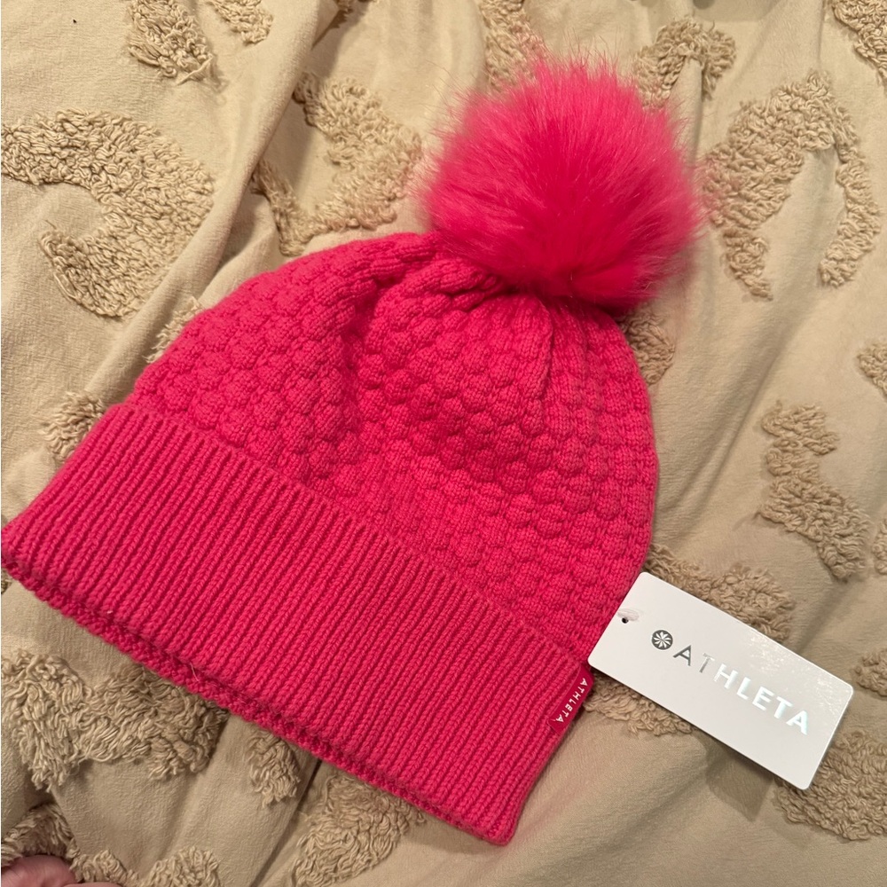 Athleta Women’s Bright Pink Knit Beanie